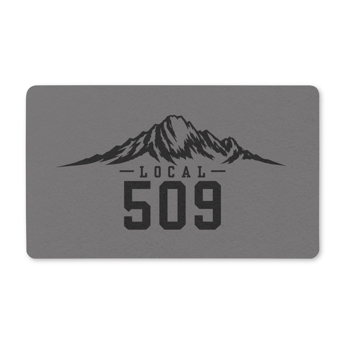 Local 509 Doormat | Mountain Design, 509 Area Code | Central Washington | 18X30