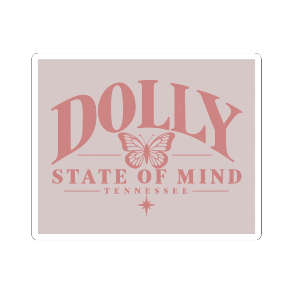 Dolly State of Mind Kiss-Cut Sticker