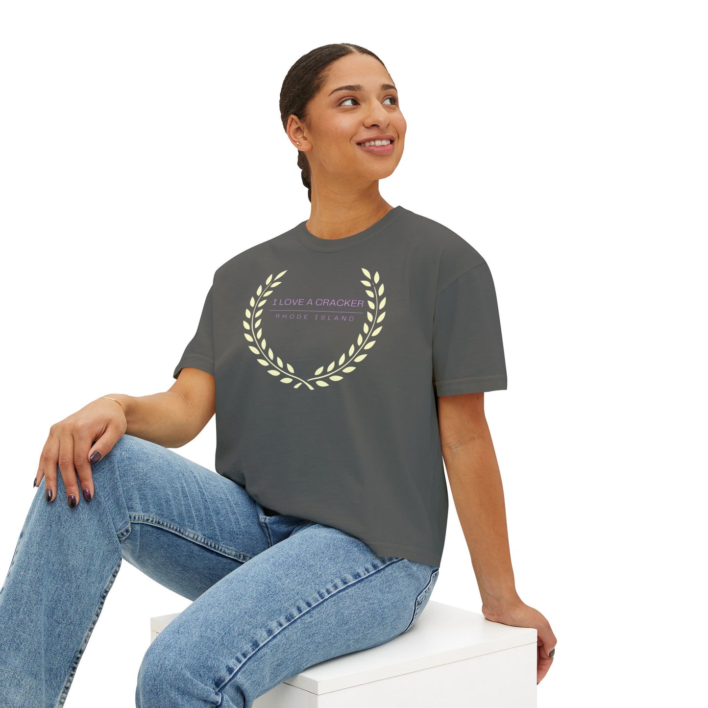 I Love a Cracker Tee | Real Housewives | Reality Rhode Island RHORI | Cropped Tee | Women's Graphic Shirt