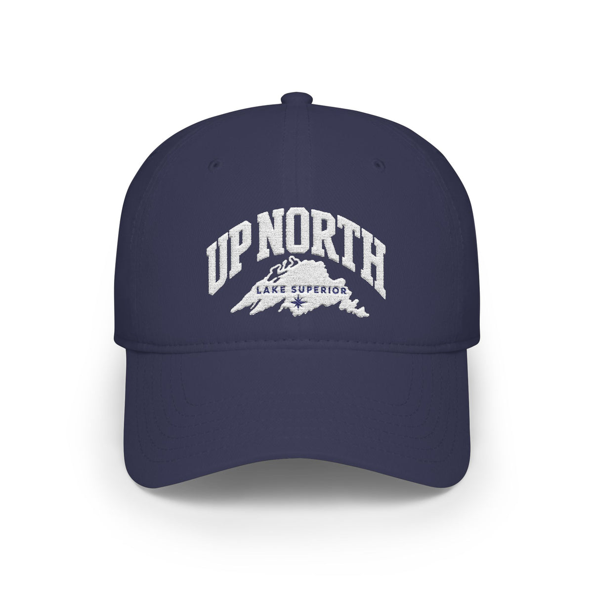 Up North Lake Superior Embroidered Low-Profile Trucker Hat