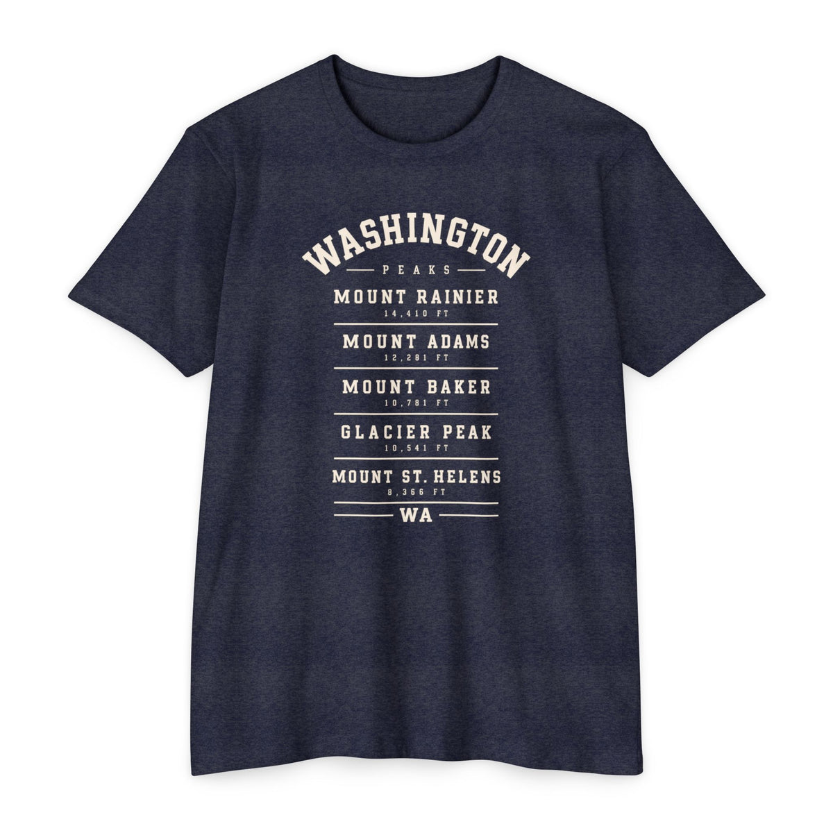 Washington Mountains T-Shirt, Vintage State Park Peaks Tee