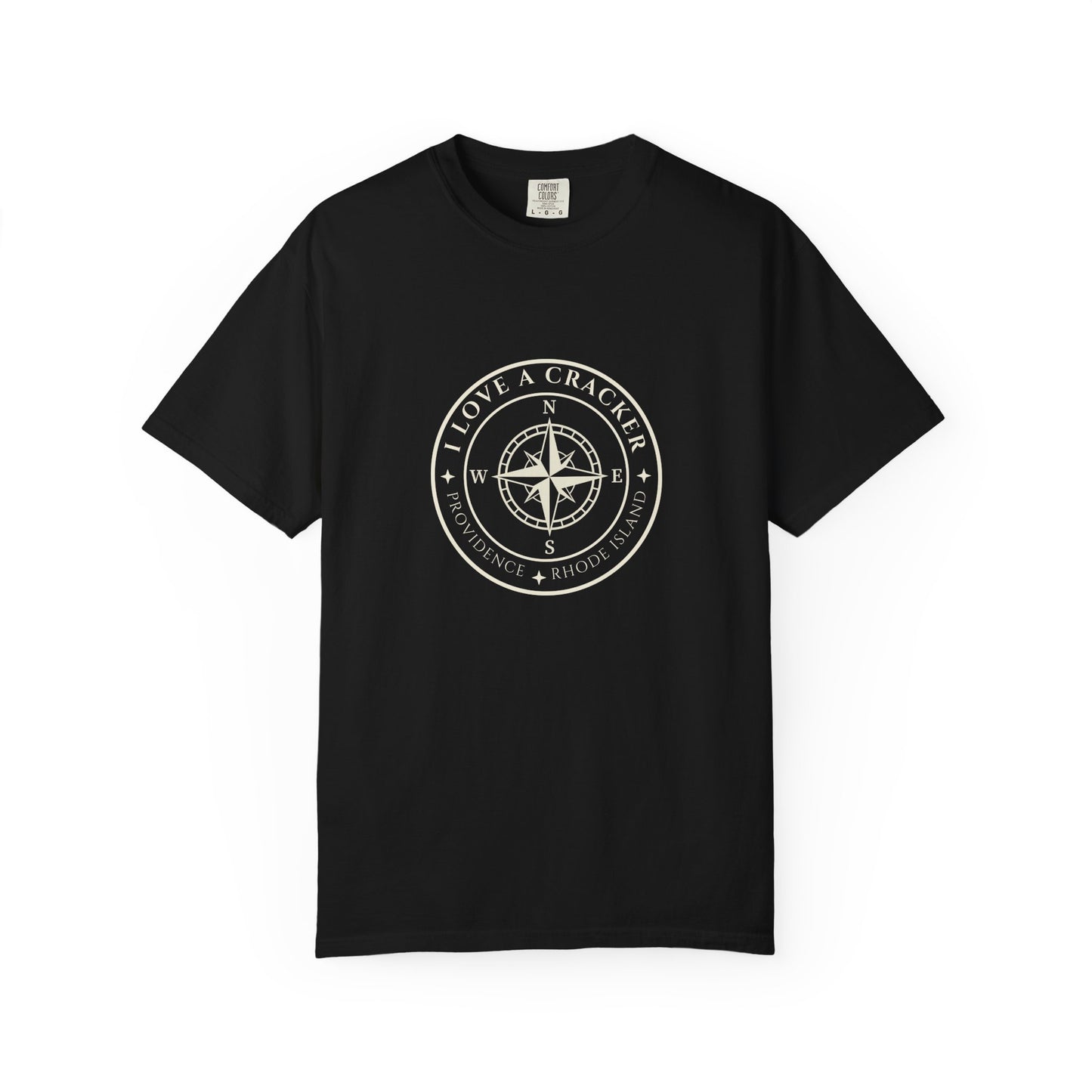 I Love A Cracker compass graphic T-shirt | nautical compass shirt