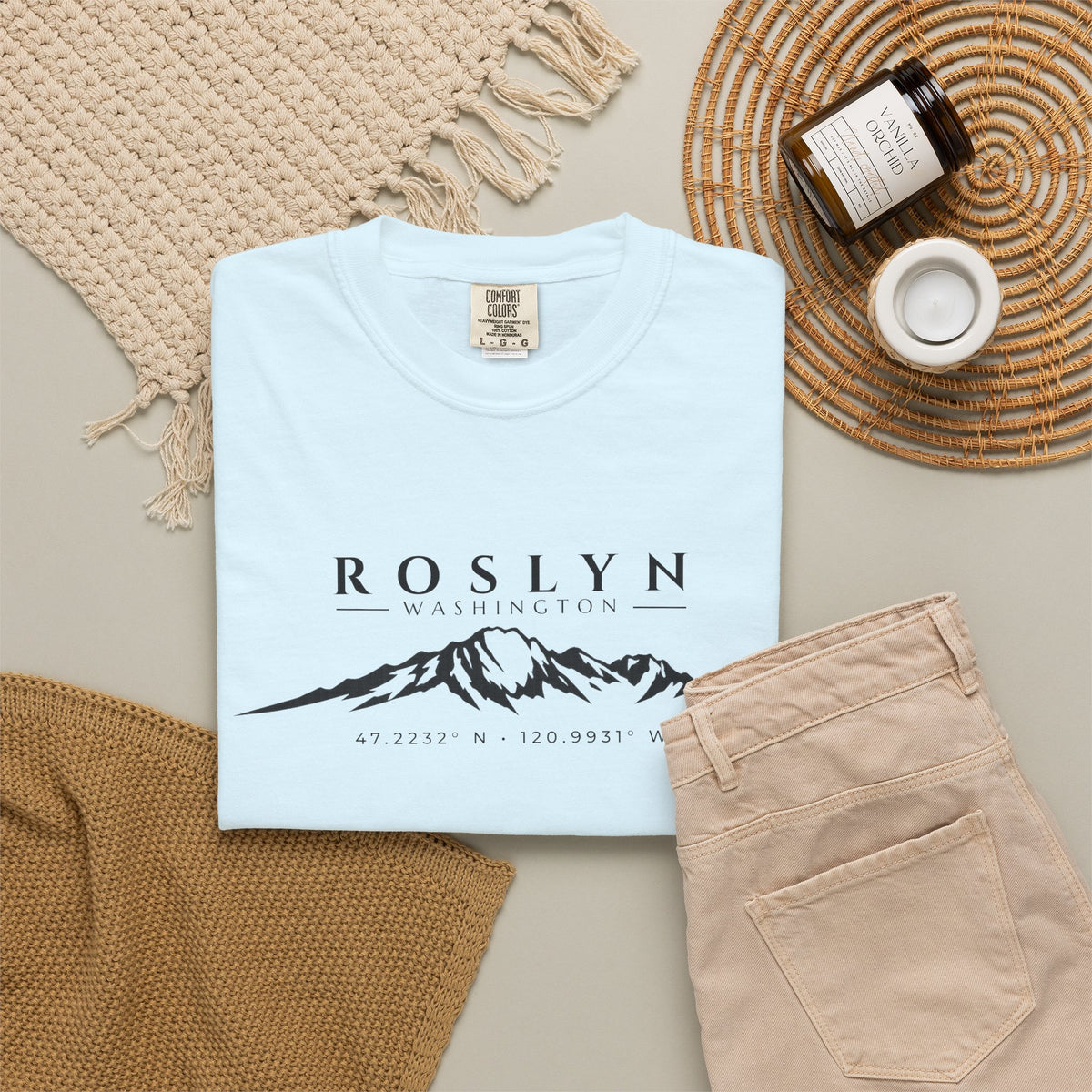 Roslyn Washington T-Shirt | Mount Stuart Shirt | Washington Mountain Shirt | Cle Elum
