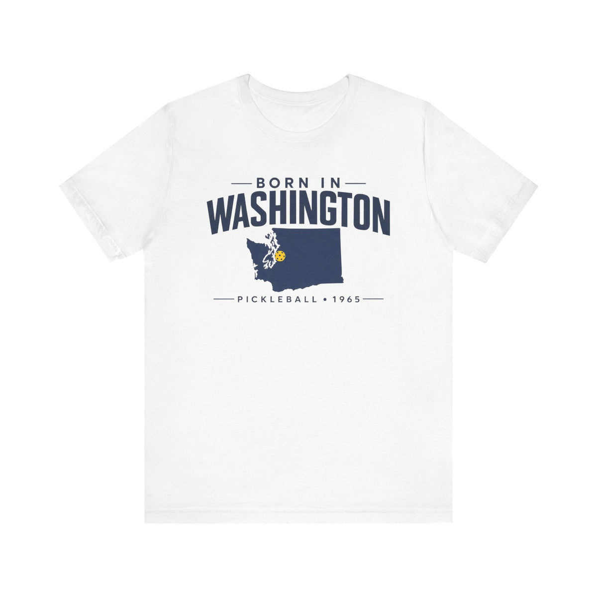 Born in Washington Pickleball 1965 Unisex Tee