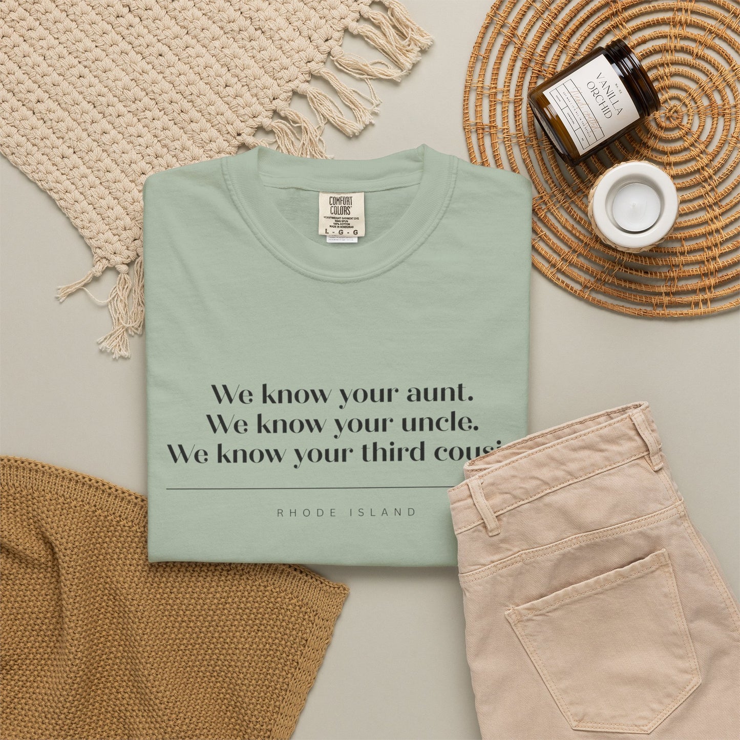 We Know Your Aunt Shirt, Rhode Island Tee, RHORI Inspired Shirt, Ocean State Gift, Everyone Knows Everyone Tee