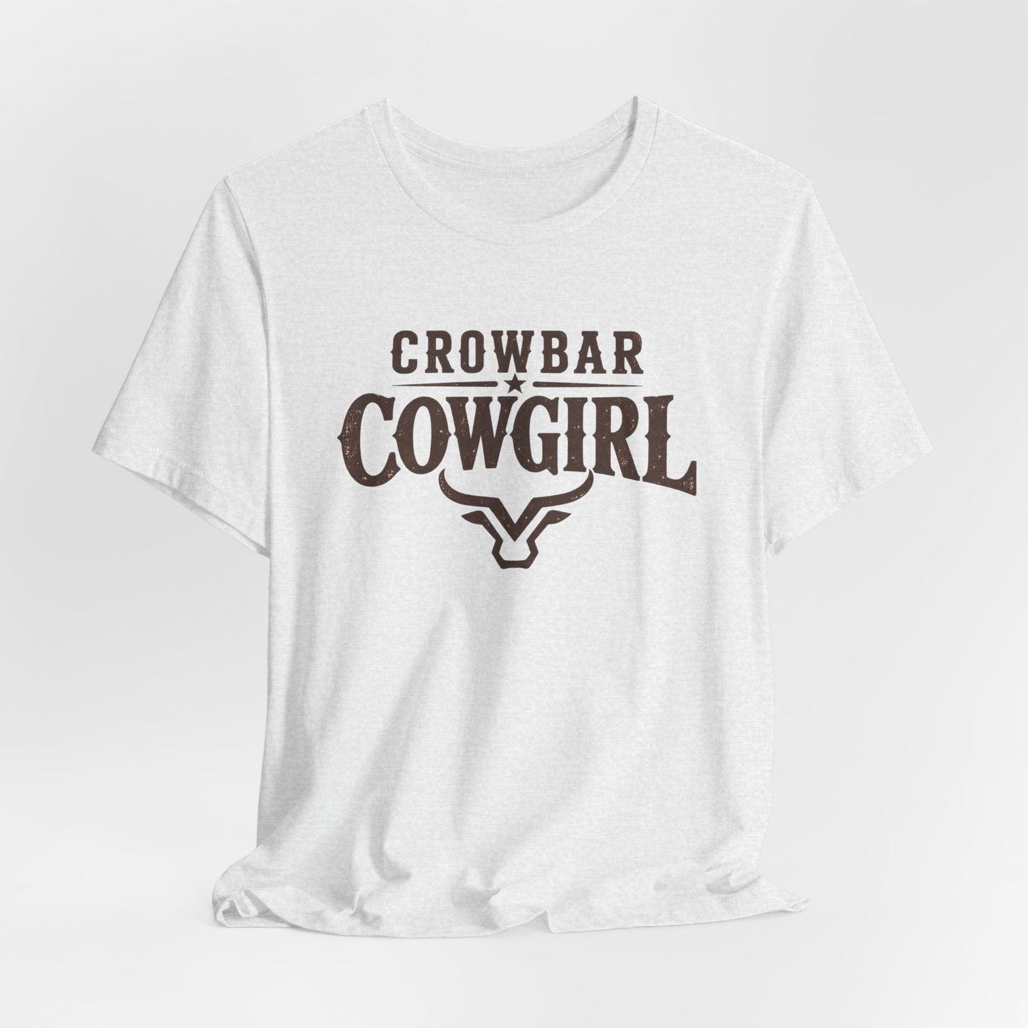 Crowbar Cowgirl Western Graphic Tee | Bella+Canvas 3001 | Rodeo Shirt