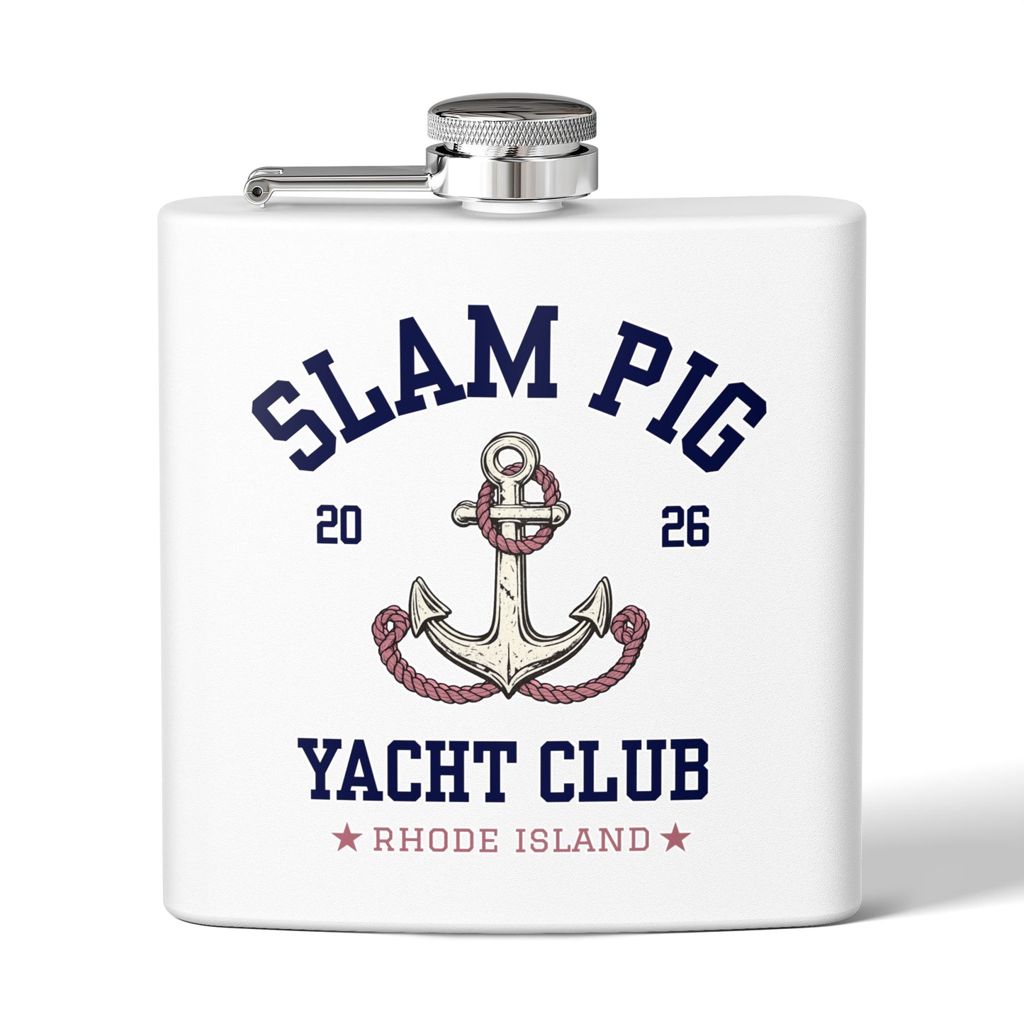 Slam Pig Yacht Club Flask, Bachelor Party Flask, Bachelorette Gift, Groomsmen Flask, Boat Party Flask, RHORI Inspired, Girls Trip