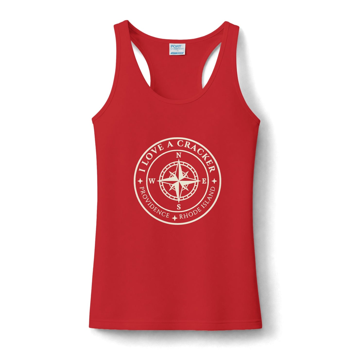I Love A Cracker Performance Tank, Rhode Island Tank Top, Providence RI Workout Tank, Coastal Nautical Gym Shirt, Bravo Fan Gift