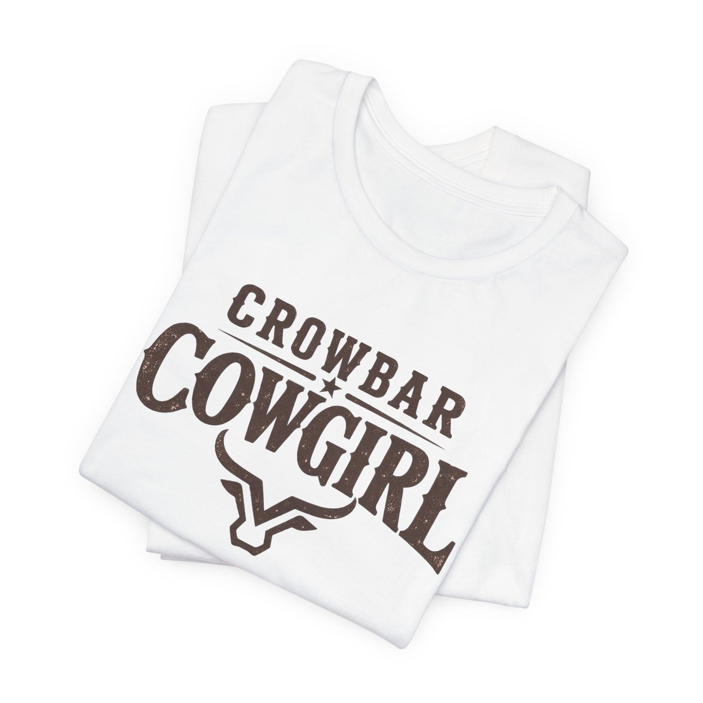 Crowbar Cowgirl Western Graphic Tee | Bella+Canvas 3001 | Rodeo Shirt