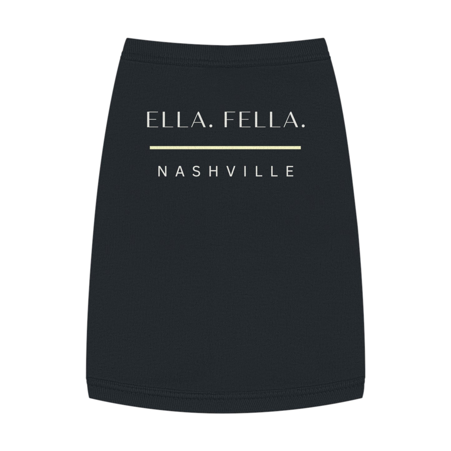 Ella Fella Nashville Dog Shirt Country Music Fan Pet Clothes Black