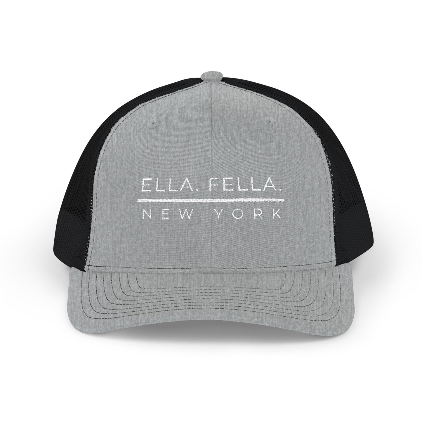 Ella Fella New York Trucker Cap | Embroidered Snapback Hat | New York Concerts