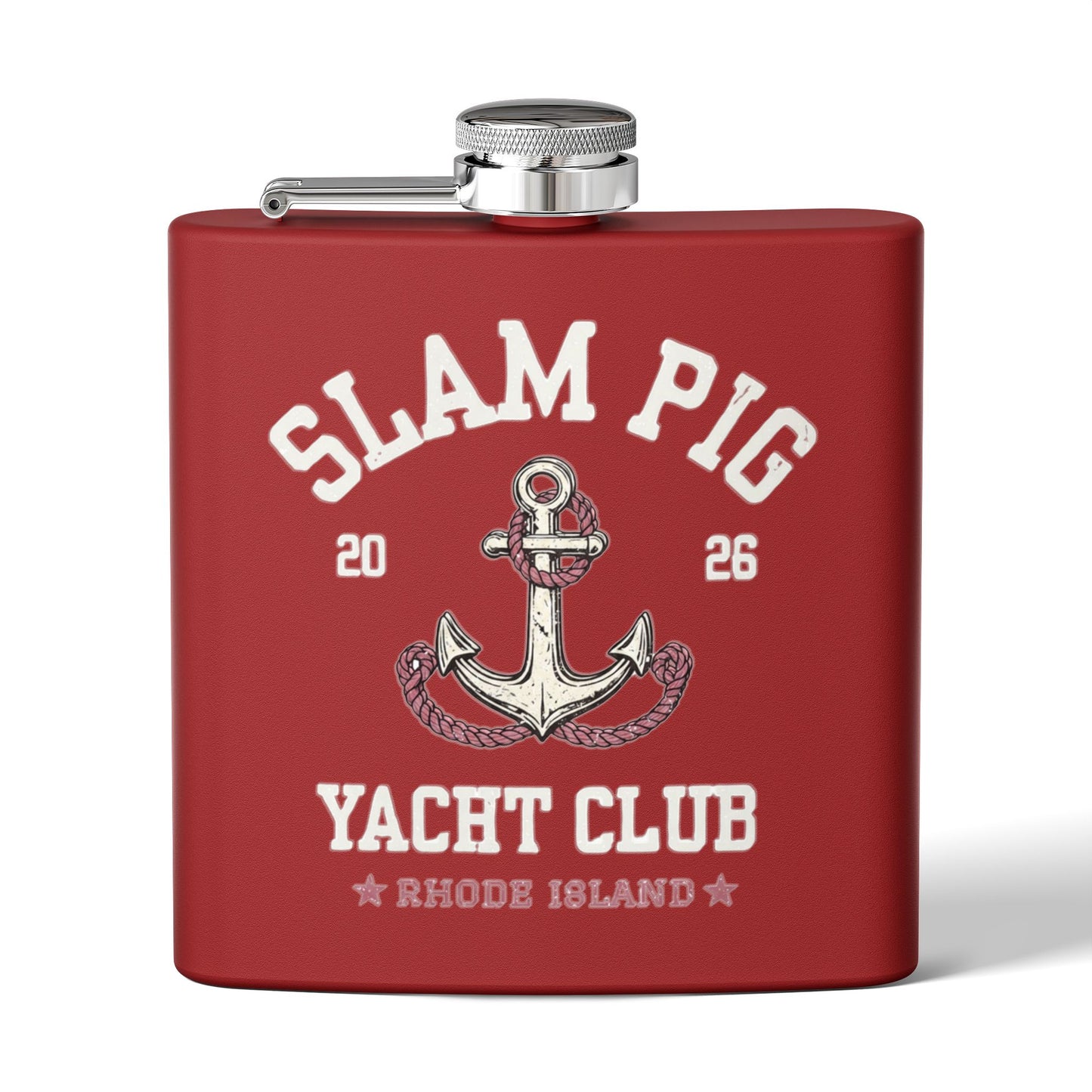 Slam Pig Yacht Club Flask, Bachelor Party Flask, Bachelorette Gift, Groomsmen Flask, Boat Party Flask, RHORI Inspired, Girls Trip