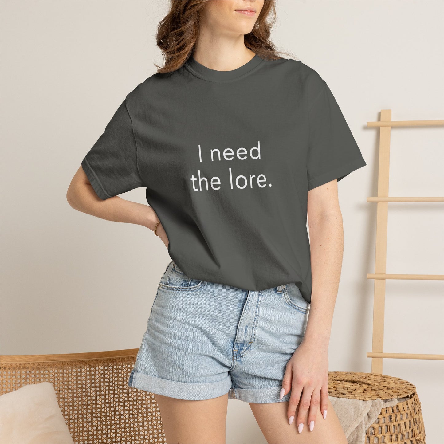 I Need The Lore Shirt, Funny Gossip Tee, Tea Lover Shirt, Internet Slang Shirt, Viral Trend Tee, Gen Z Humor Shirt, Oversized Graphic Tee