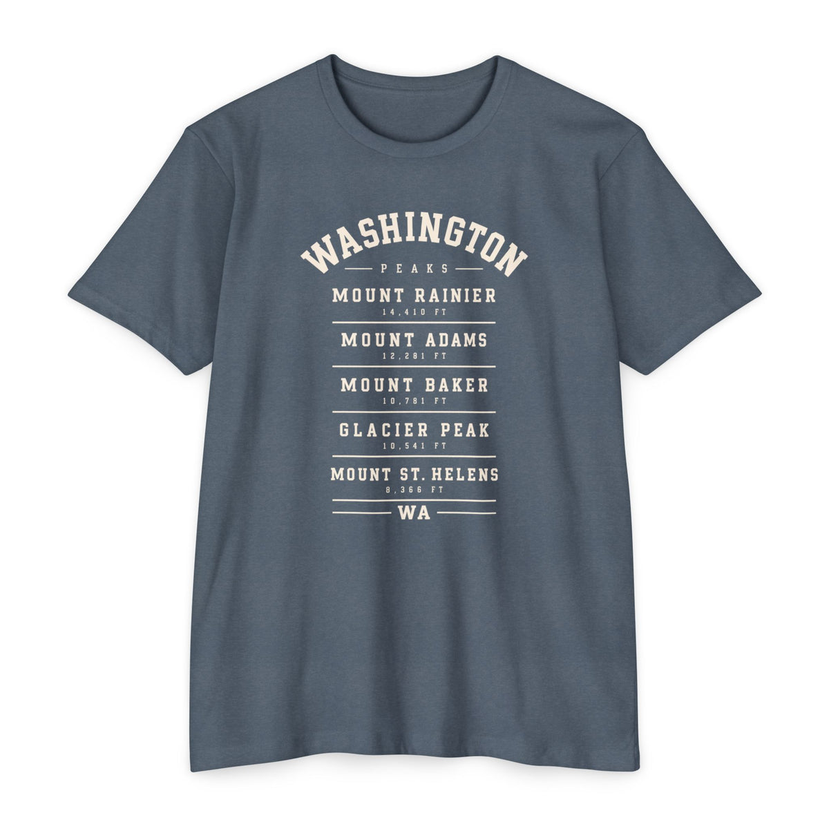 Washington Mountains T-Shirt, Vintage State Park Peaks Tee