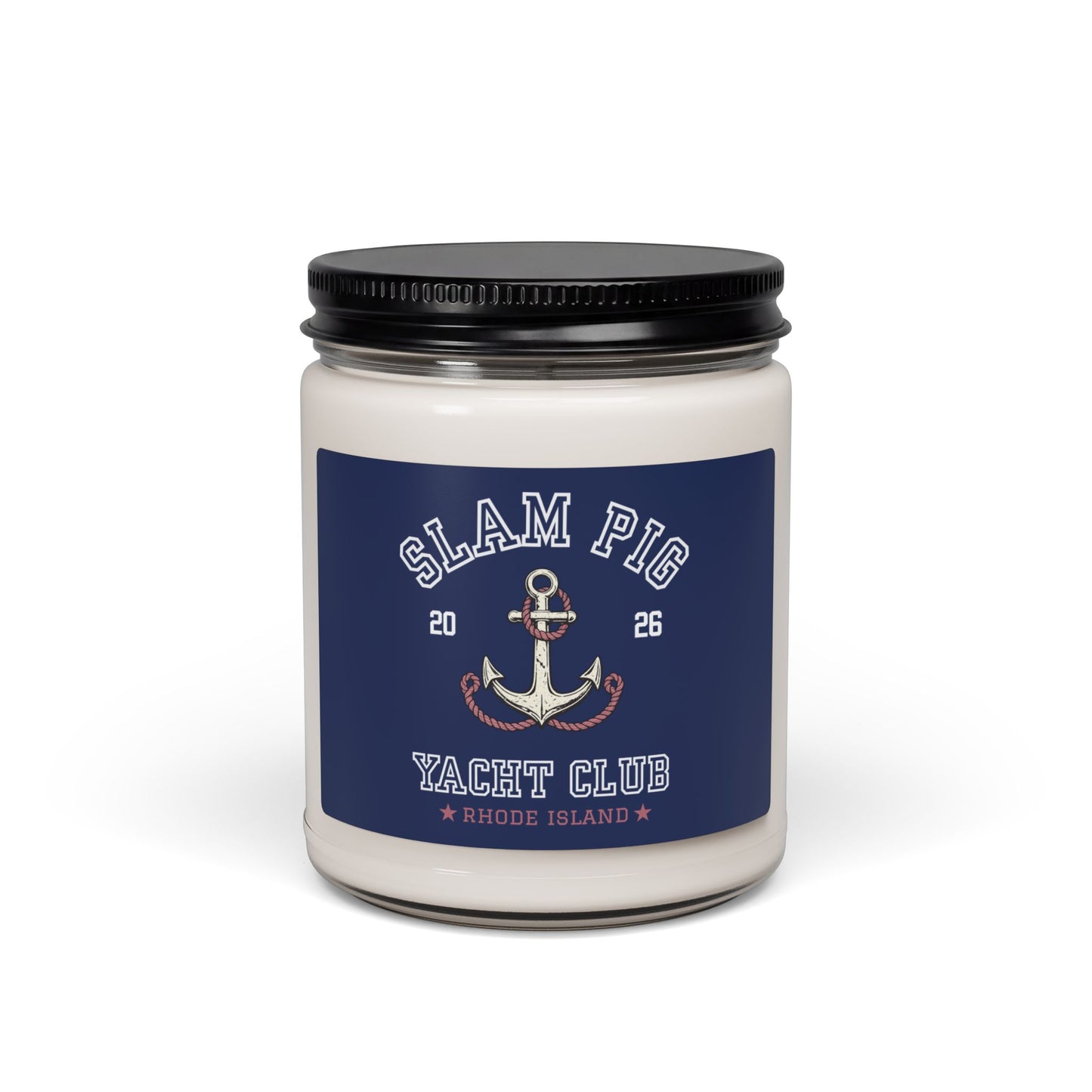 Slam Pig Yacht Club Candle, Rhode Island Coastal Candle, Nautical Home Decor, Beach House Candle, Boat Lover Gift, Summer Decor, RHORI