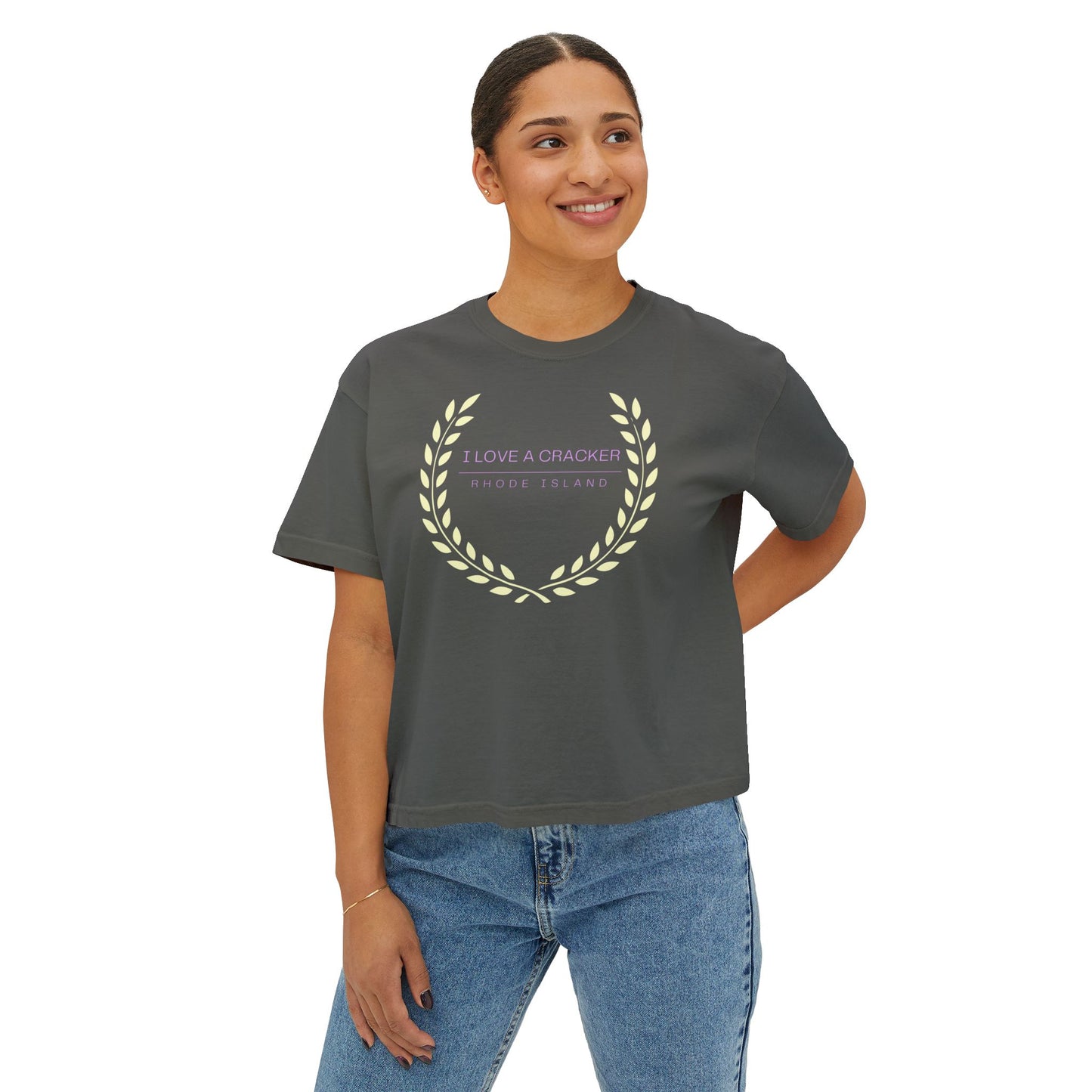 I Love a Cracker Tee | Real Housewives | Reality Rhode Island RHORI | Cropped Tee | Women's Graphic Shirt