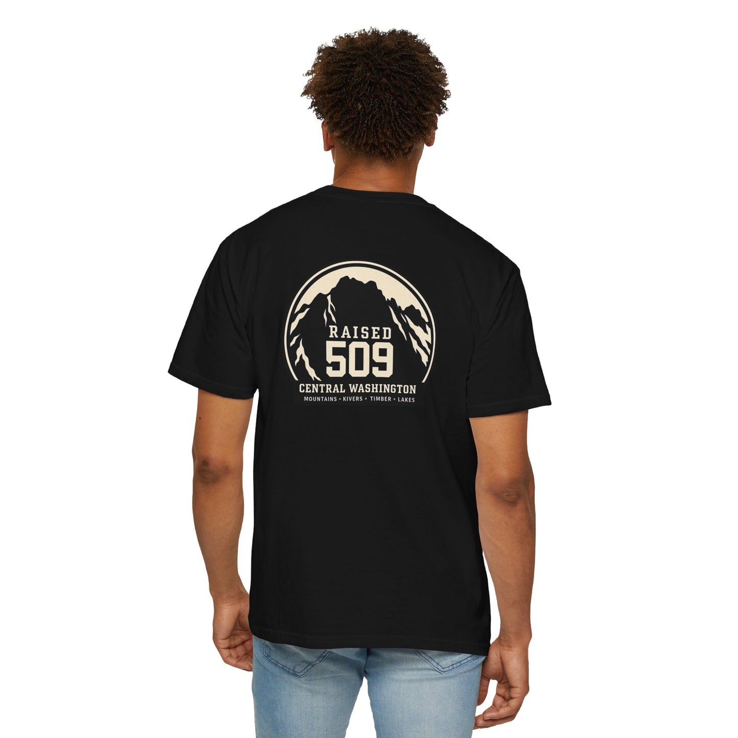Raised 509 Central Washington Shirt, PNW Tee, Washington Mountains Shirt, Eastern WA Gift, Hiking Camping Outdoors Tee