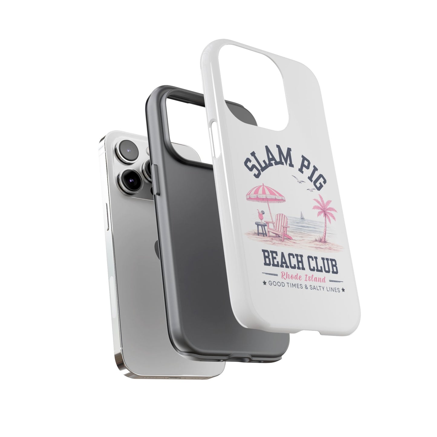 Slam Pig Beach Club Phone Case, Rhode Island Beach Case, Bravo Inspired Phone Cover, Coastal Summer iPhone Samsung Google Case