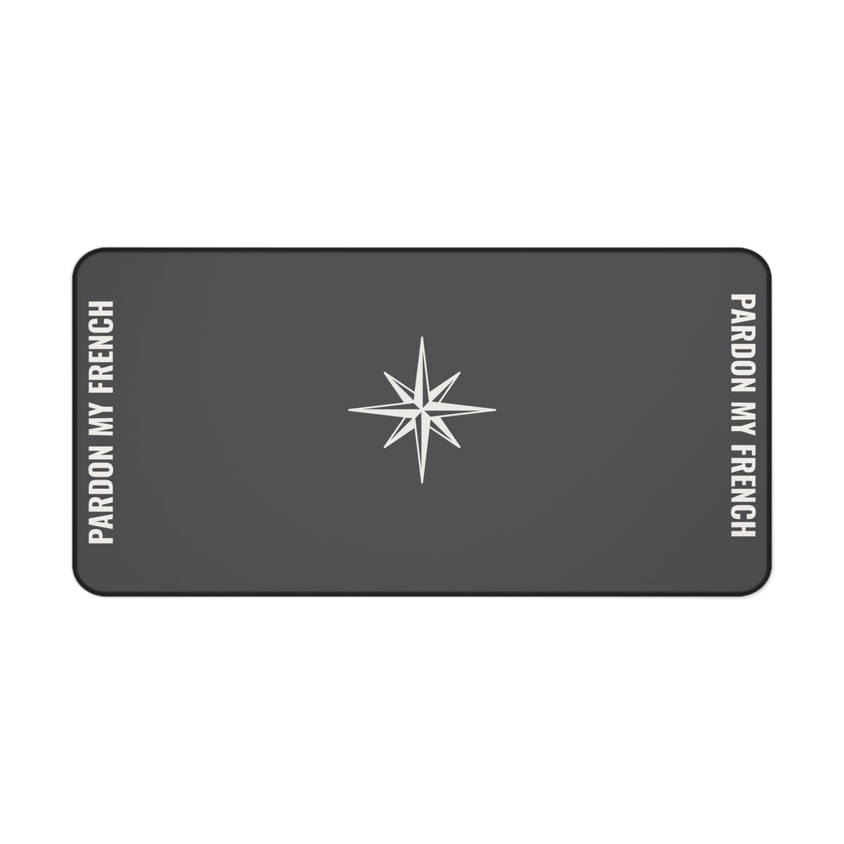 Sailboat Illustration Desk Mat | Nautical Sailboat Mouse Pad, Pardon My French Accent
