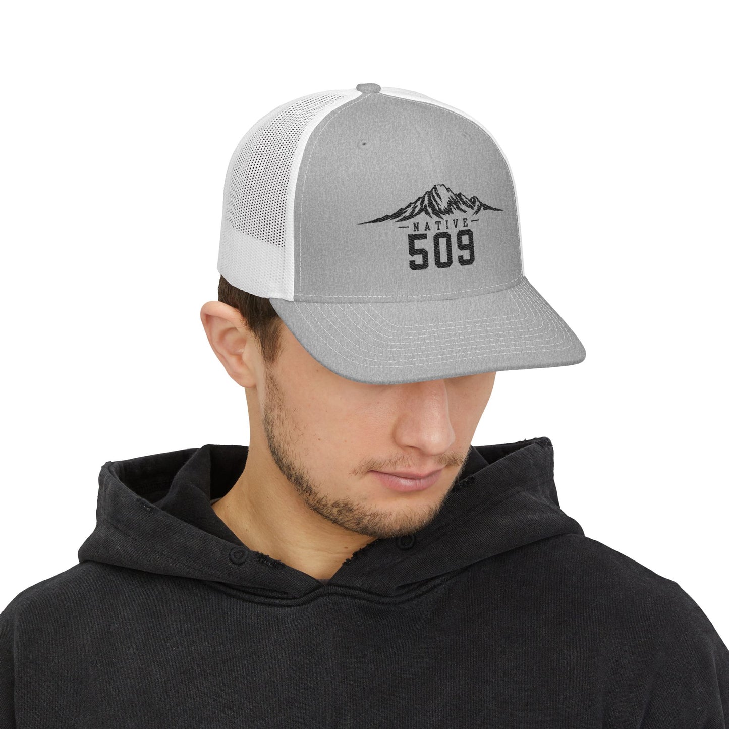 Native 509 Trucker Hat | Cascades Mount Stuart | Mountains 509 Snapback Cap | Central Washington