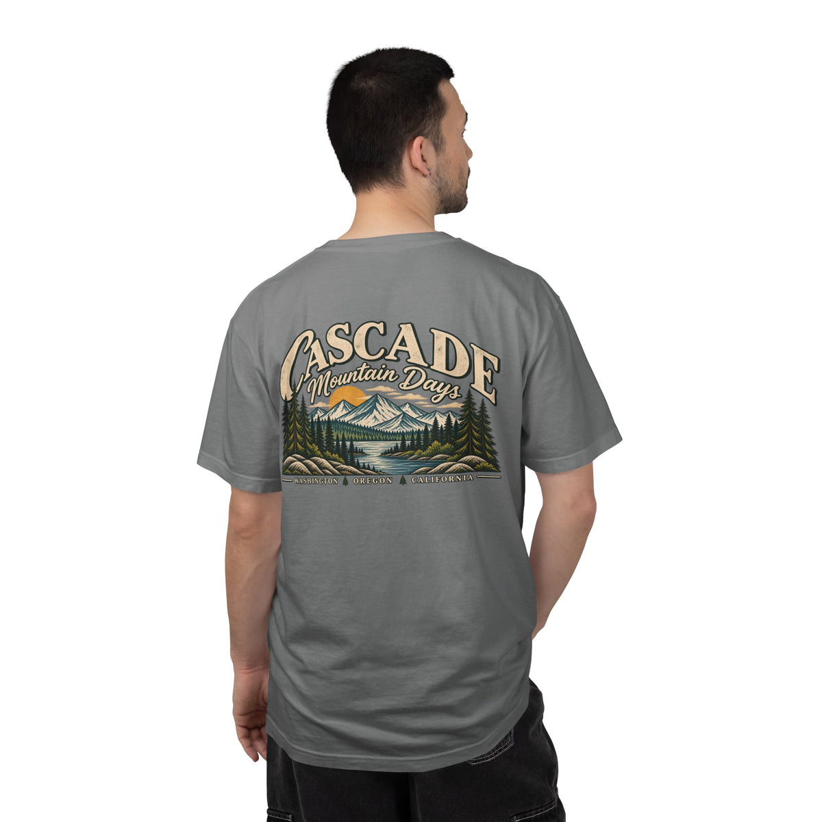 Cascade Mountain Days Tee | Vintage Mountain Graphic T-Shirt