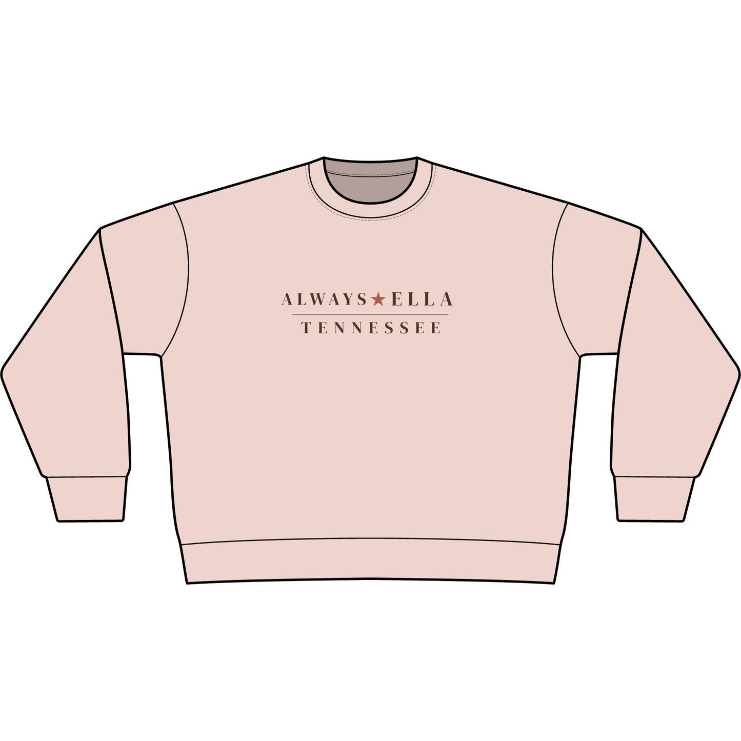 Always Ella Tennessee Cropped Sweatshirt | Women's Western Boutique Sweatshirt | Country Concert Outfit