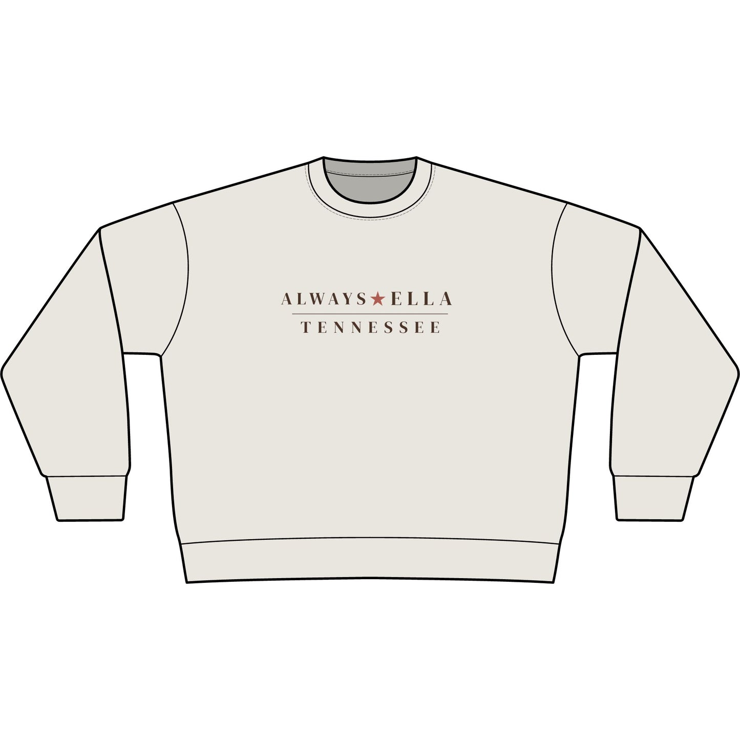 Always Ella Tennessee Cropped Sweatshirt | Women's Western Boutique Sweatshirt | Country Concert Outfit