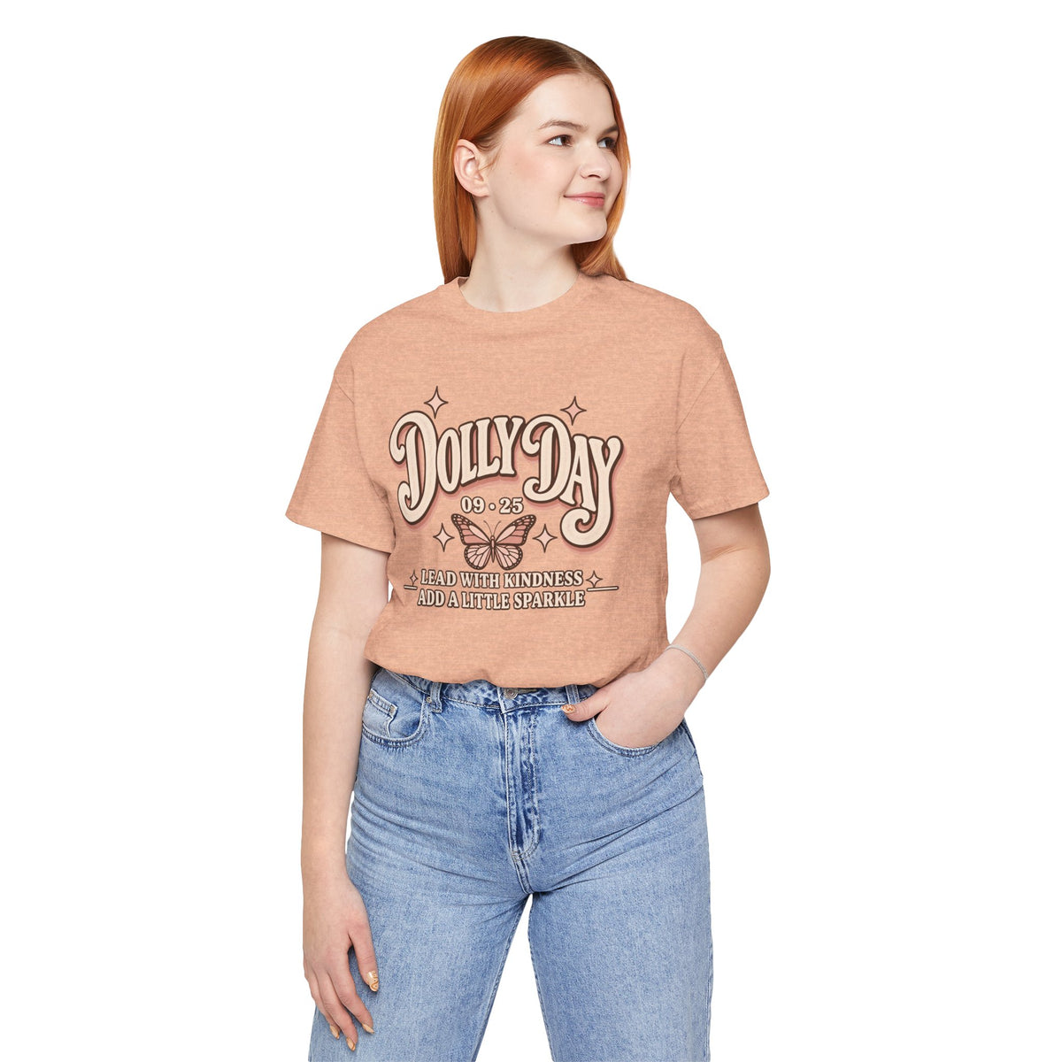 Dolly Day 9•25 Tee | Lead With Kindness & Add a Little Sparkle