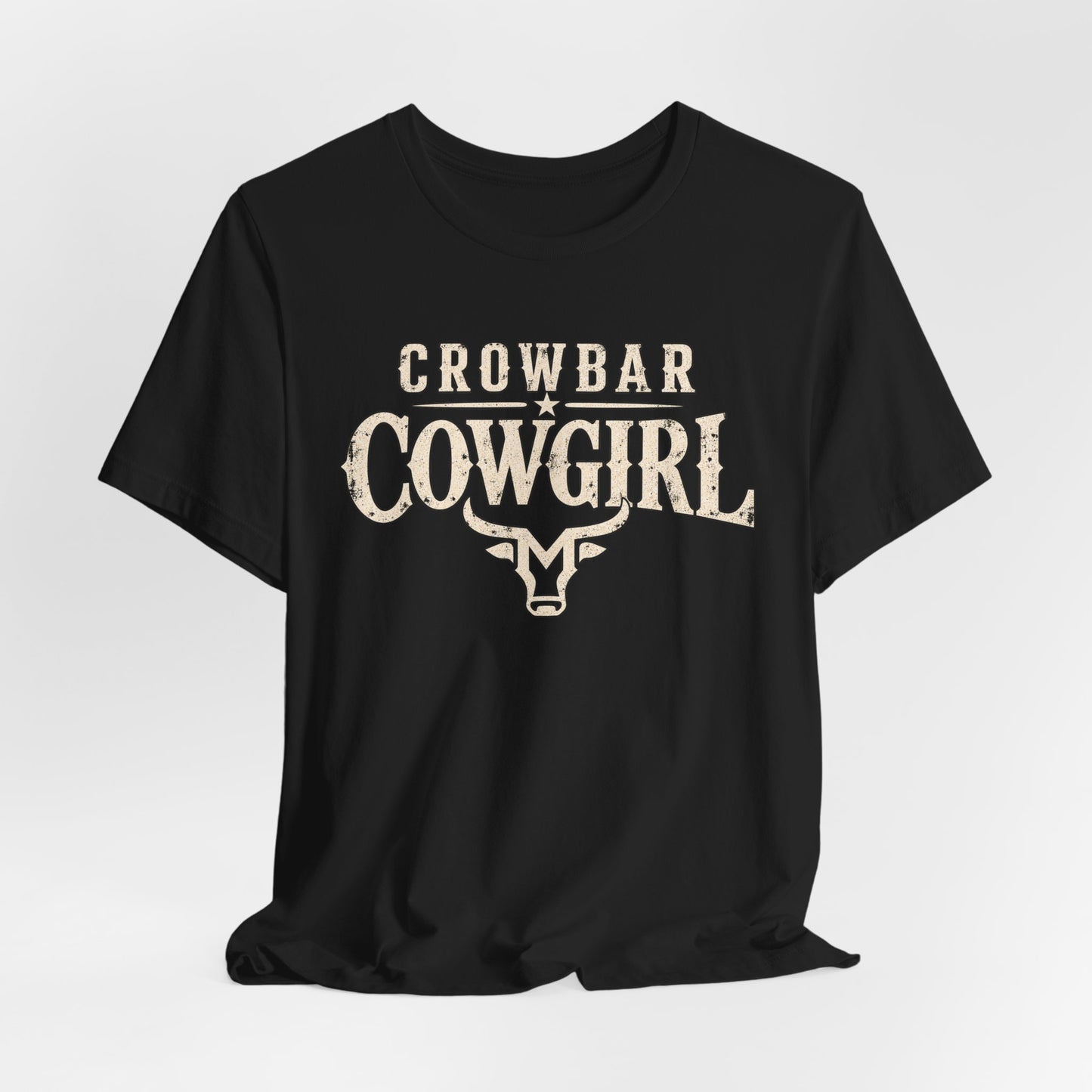 Crowbar Cowgirl Western Graphic Tee | Bella+Canvas 3001 | Reality TV