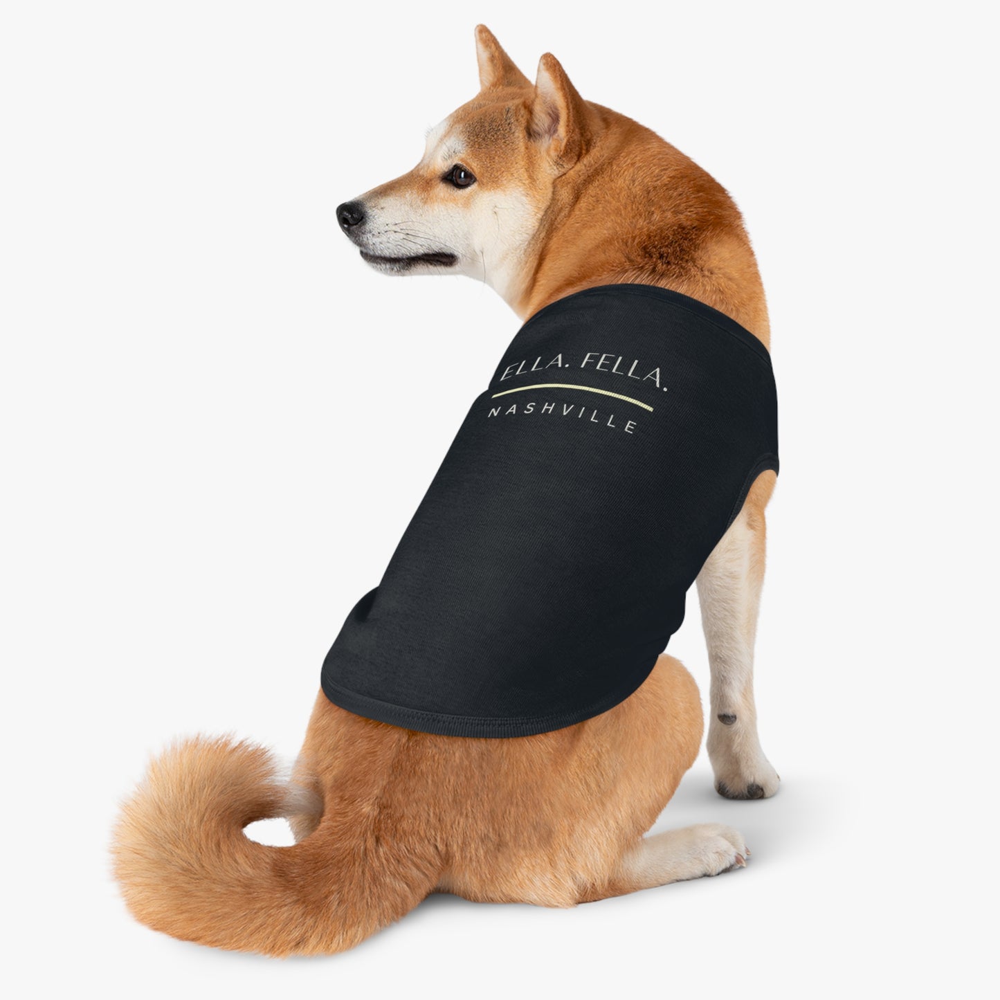 Ella Fella Nashville Dog Shirt Country Music Fan Pet Clothes Black
