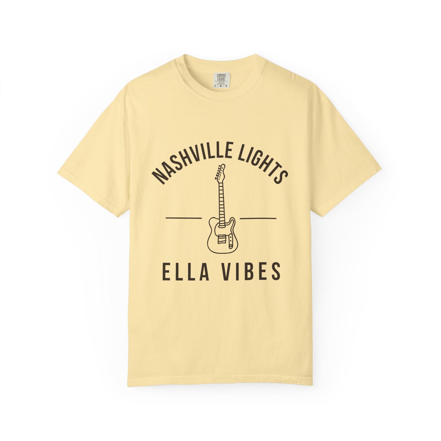 Nashville Lights Ella Vibes T-shirt | Electric Guitar Country Music Tee