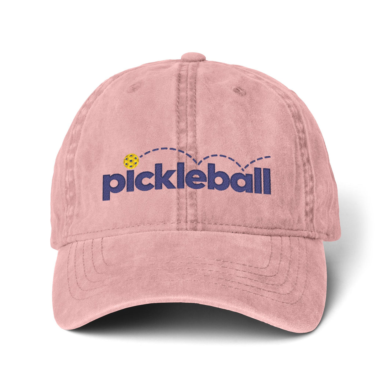 Pickleball Embroidered Pigment-Dyed Cap | Women’s Pickleball Hat