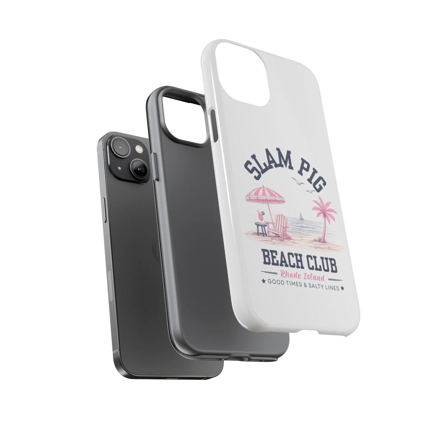 Slam Pig Beach Club Phone Case, Rhode Island Beach Case, Bravo Inspired Phone Cover, Coastal Summer iPhone Samsung Google Case