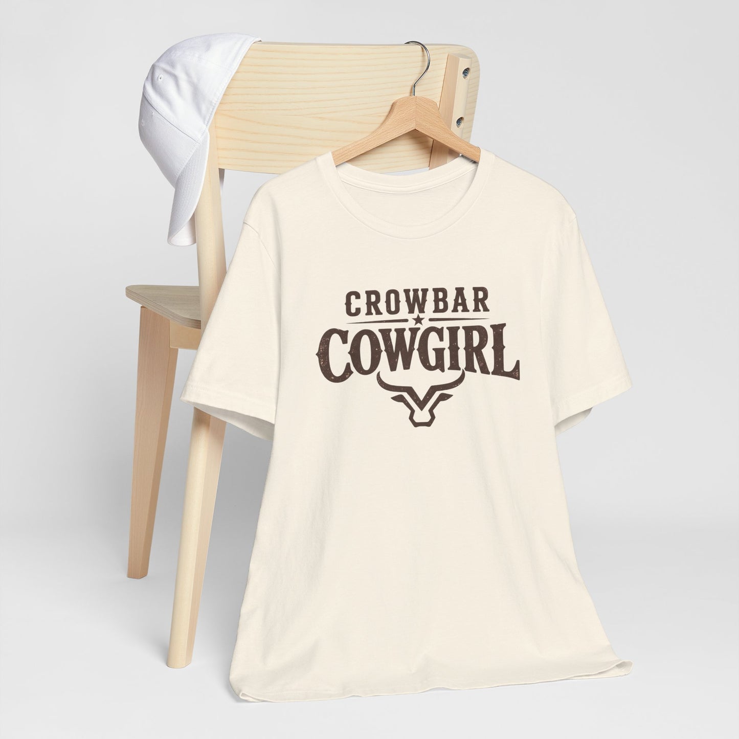Crowbar Cowgirl Western Graphic Tee | Bella+Canvas 3001 | Rodeo Shirt