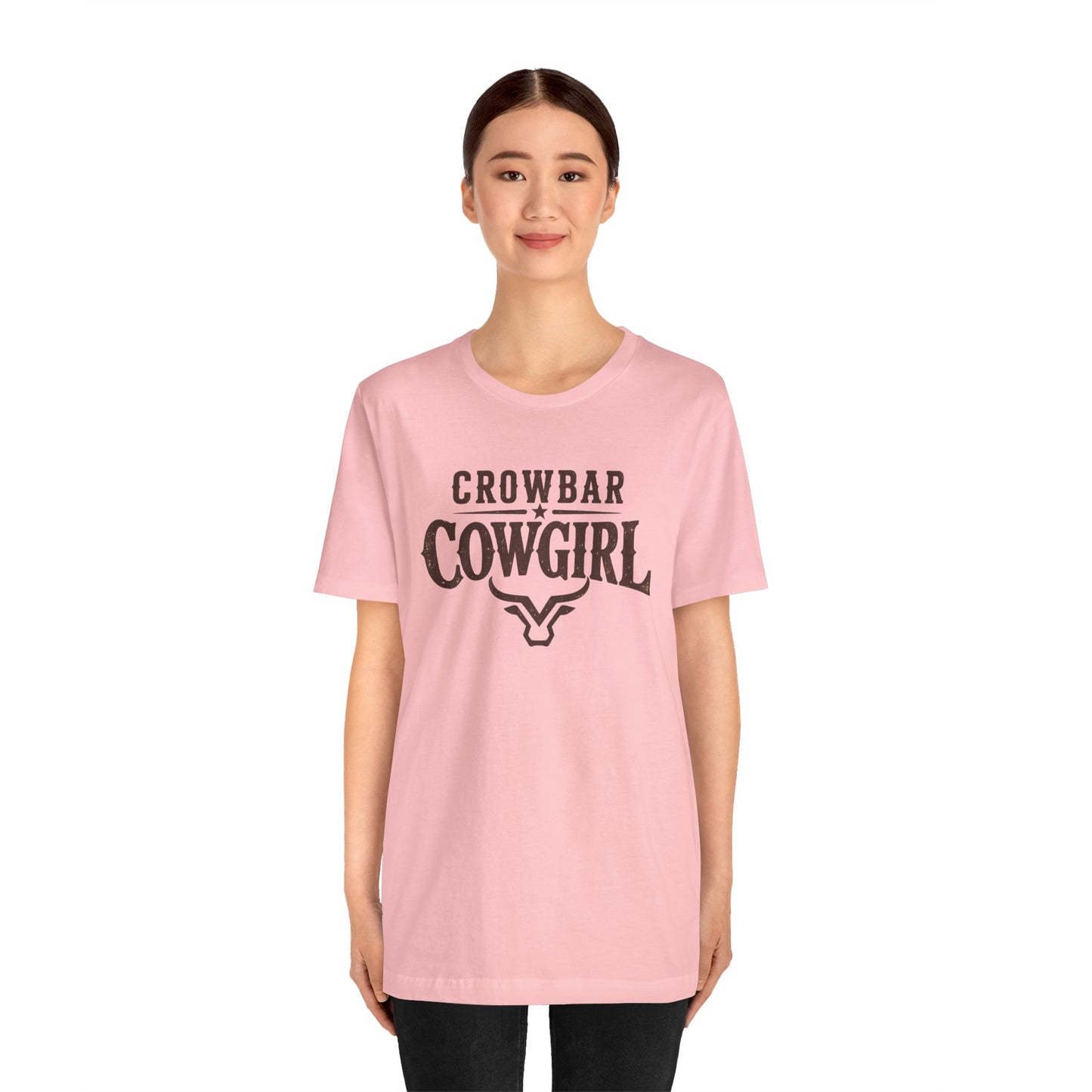 Crowbar Cowgirl Western Graphic Tee | Bella+Canvas 3001 | Rodeo Shirt
