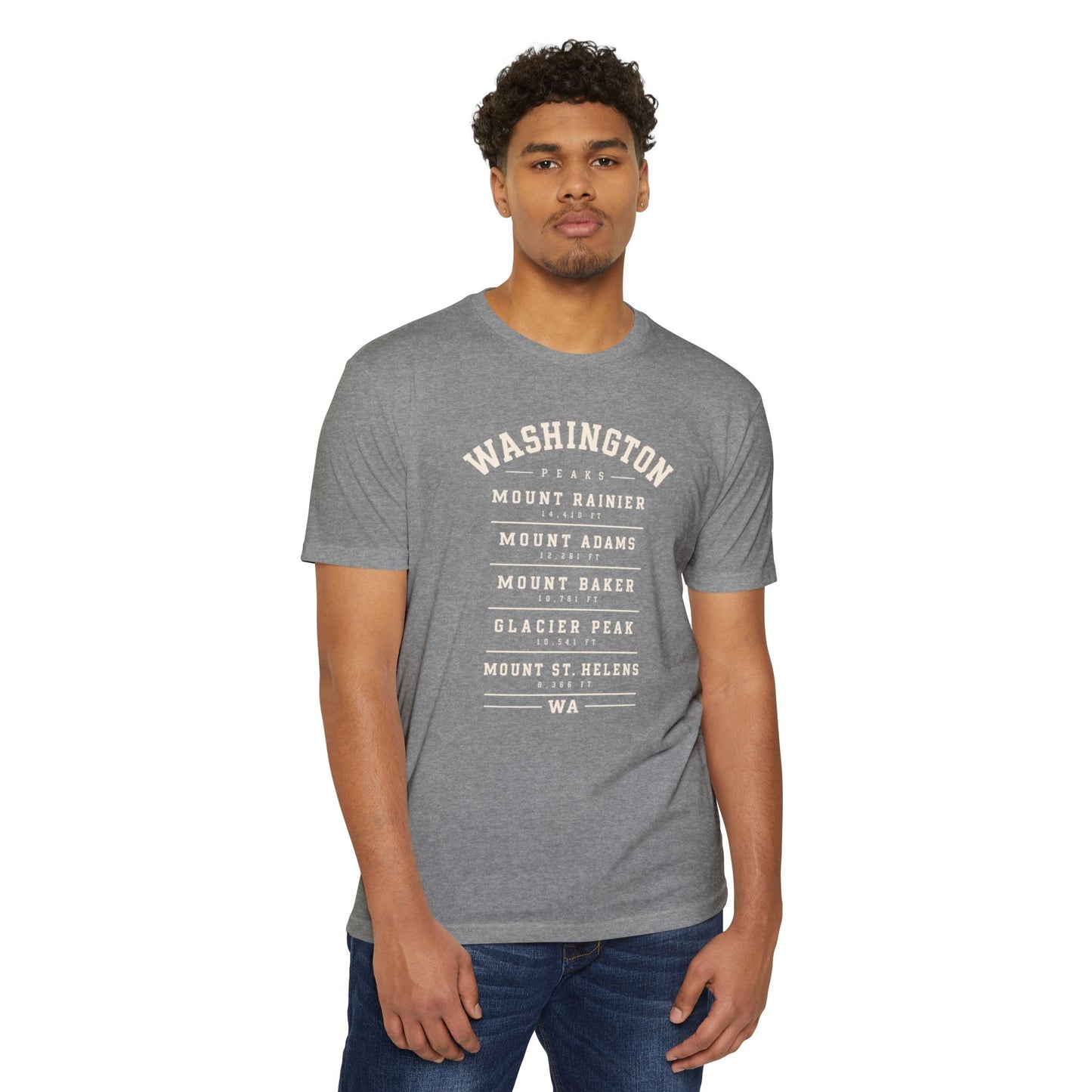 Washington Mountains T-Shirt — Vintage State Park Peaks Tee