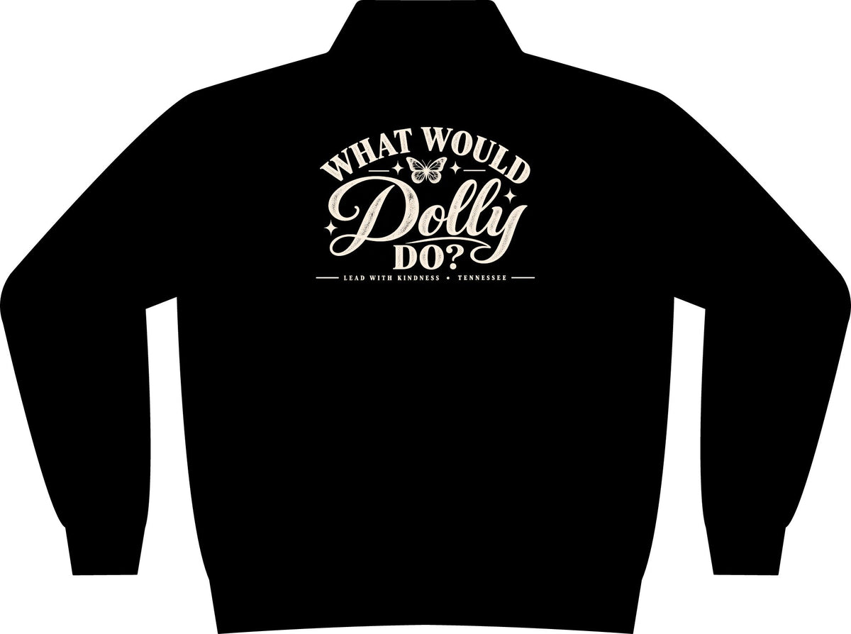 What Would Dolly Do? Quarter-Zip Sweatshirt – Bella + Canvas 4740