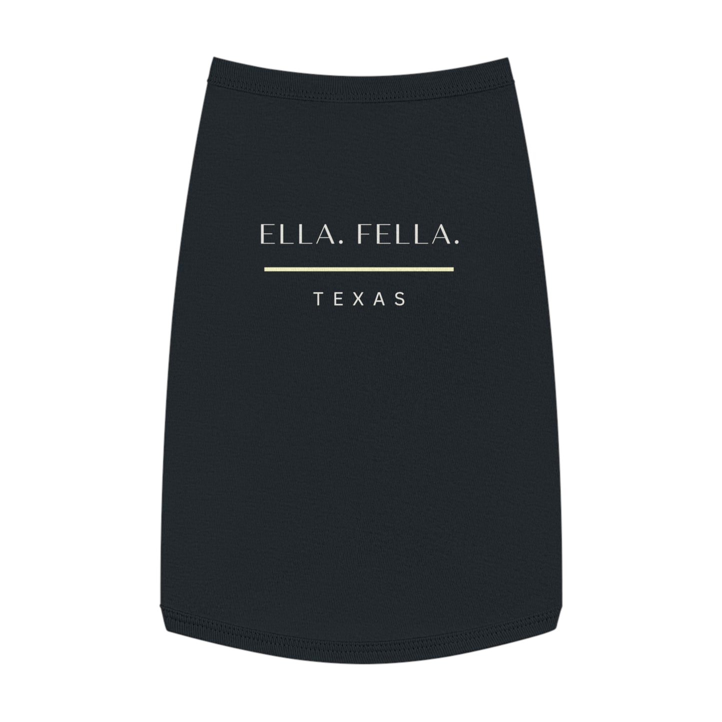 Ella Fella Texas Dog Shirt Country Music Fan Pet Bandana Black Dog Apparel