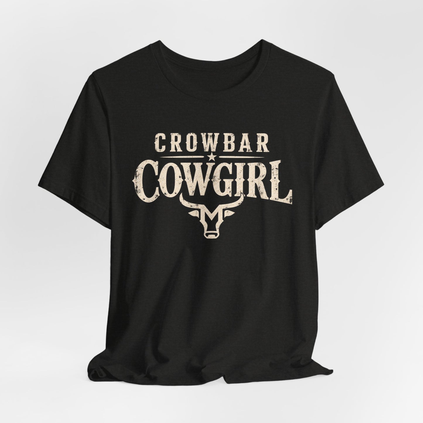 Crowbar Cowgirl Western Graphic Tee | Bella+Canvas 3001 | Reality TV