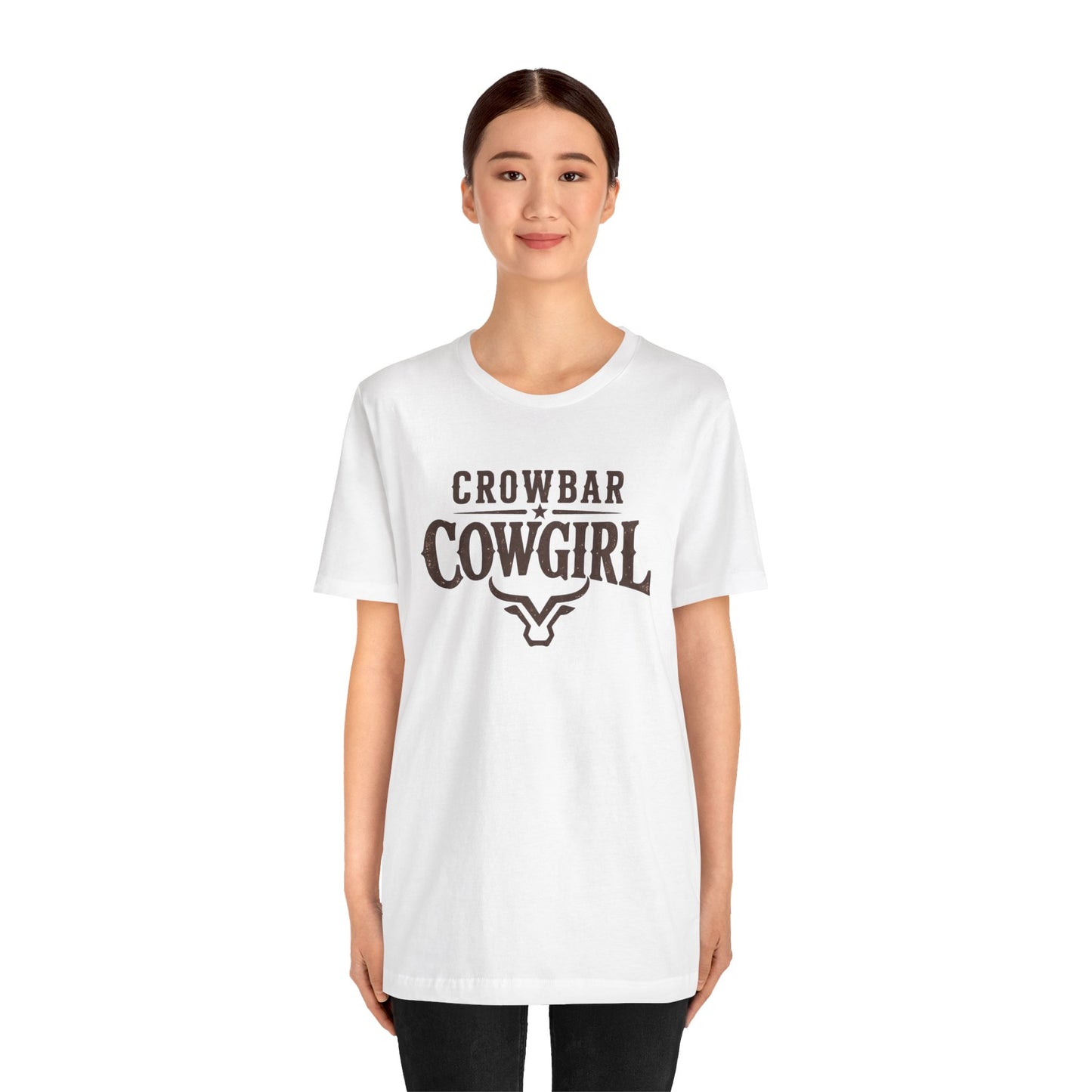 Crowbar Cowgirl Western Graphic Tee | Bella+Canvas 3001 | Rodeo Shirt
