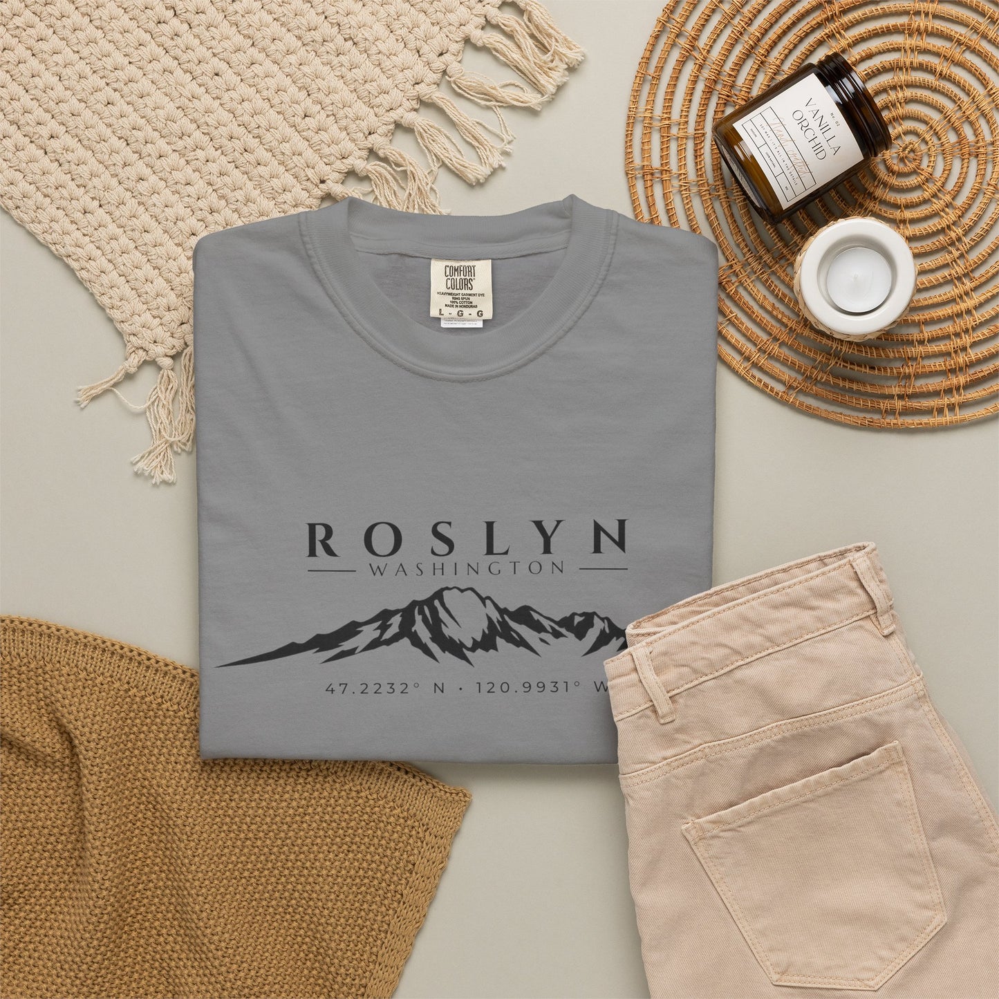 Roslyn Washington T-Shirt | Mount Stuart Shirt | Washington Mountain Shirt | Cle Elum | Suncadia Shirt | Leavenworth | PNW Tee