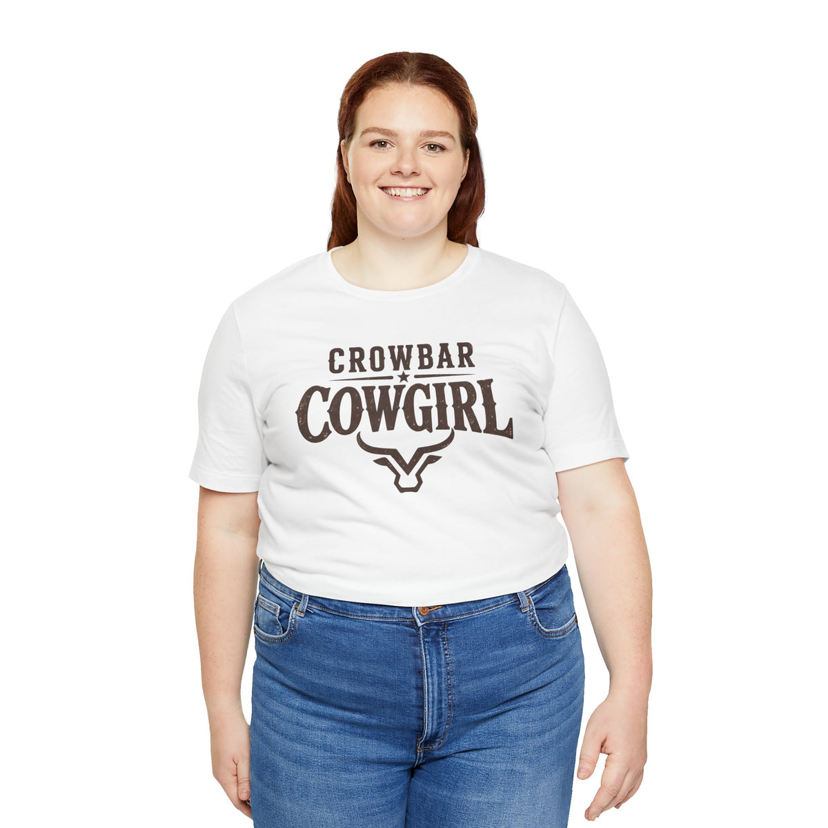 Crowbar Cowgirl Western Graphic Tee | Bella+Canvas 3001 | Rodeo Shirt