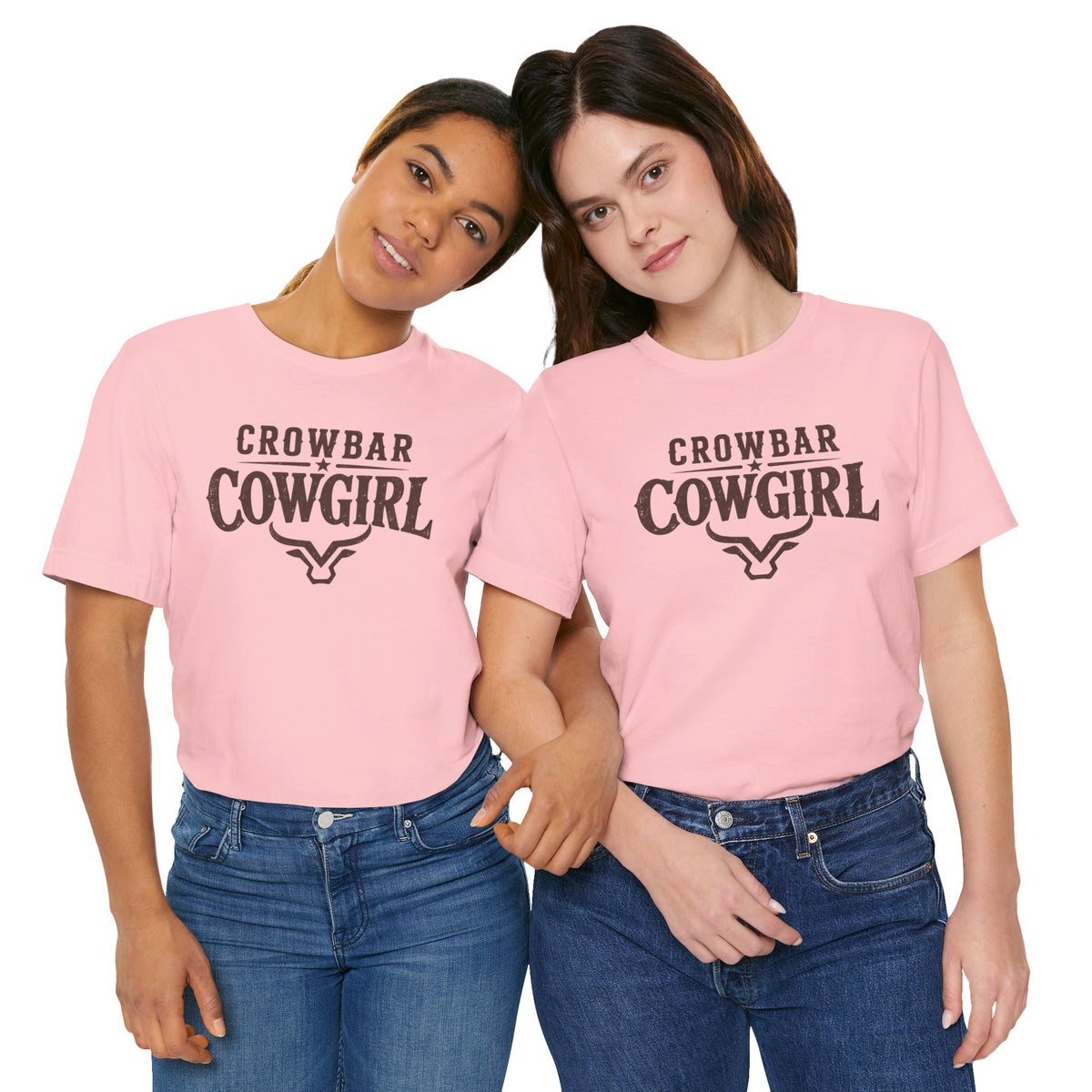 Crowbar Cowgirl Western Graphic Tee | Bella+Canvas 3001 | Rodeo Shirt