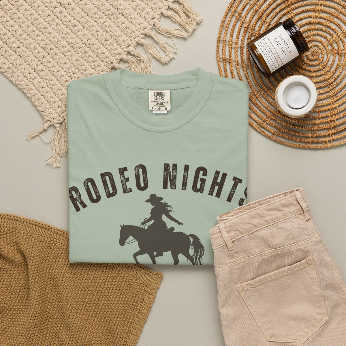 Rodeo Nights Ella Vibes Tee, Country Concert Shirt, Western Cowgirl Tee, Rodeo Graphic Shirt, Horse Lover Gift