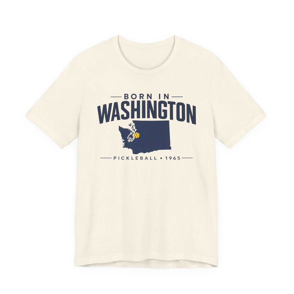 Born in Washington Pickleball 1965 Unisex Tee