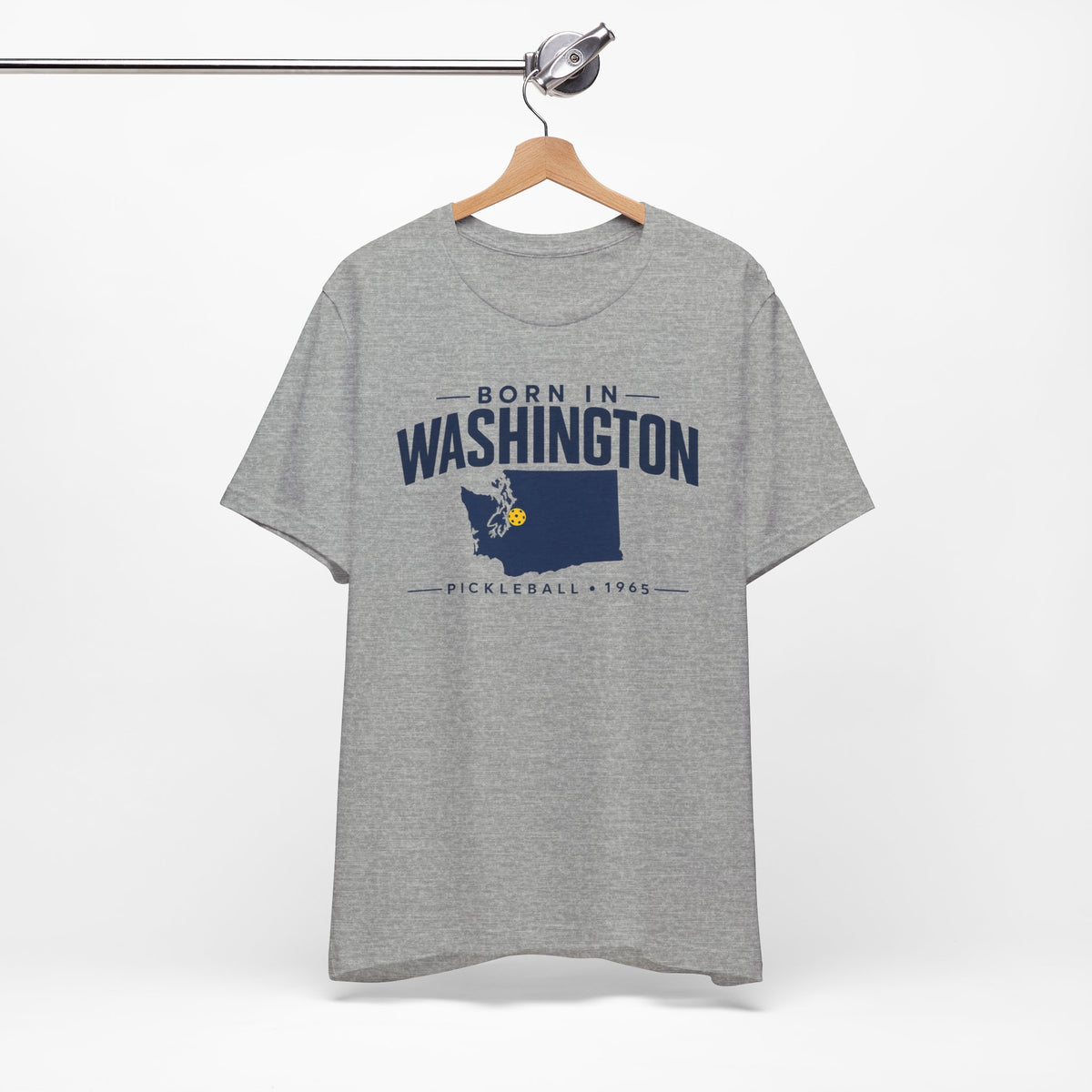 Born in Washington Pickleball 1965 Unisex Tee