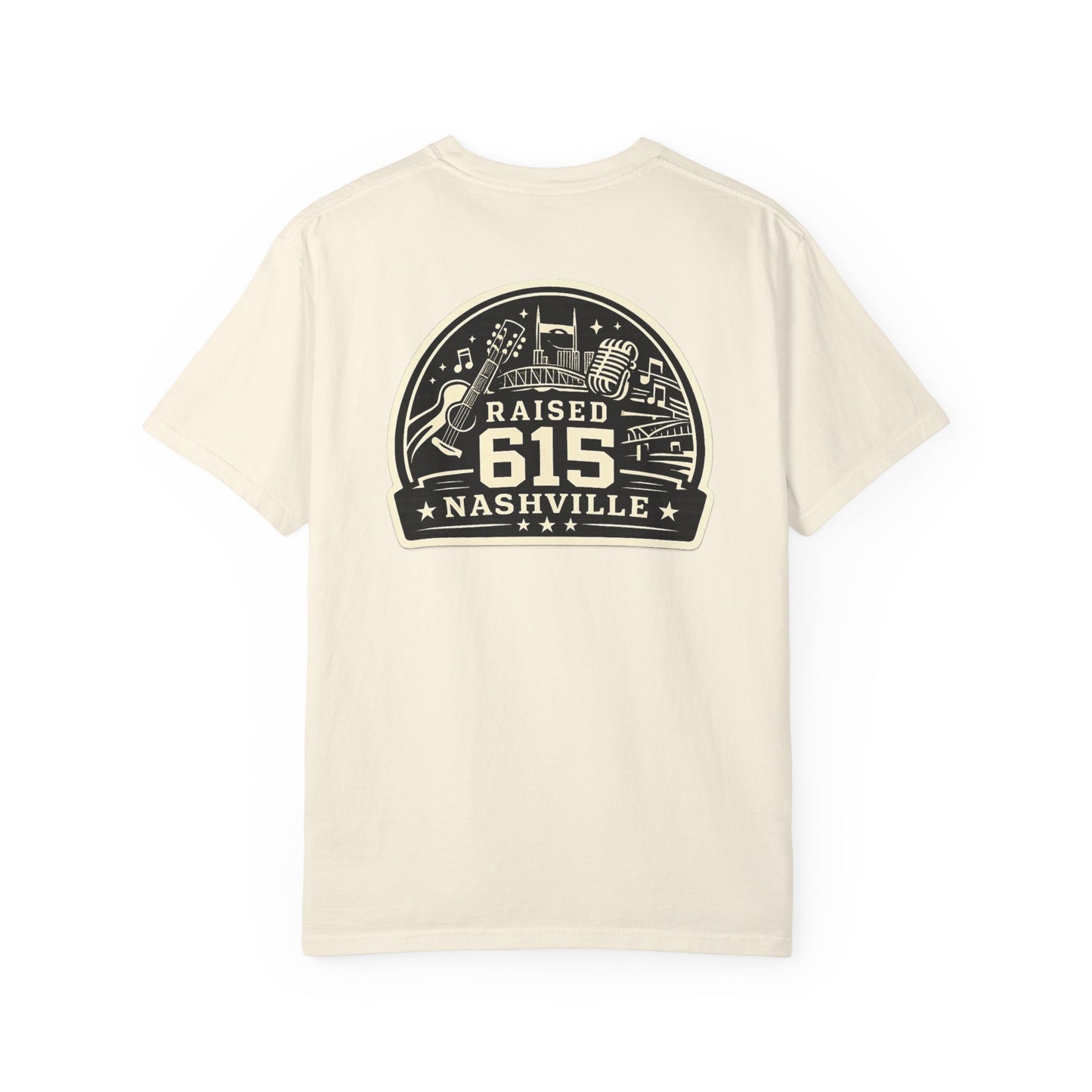 Raised 615 Shirt, Nashville Local Tee, Nashville Tennessee T-Shirt, Music City Shirt, Tennessee Pride Shirt, Comfort Colors Tee
