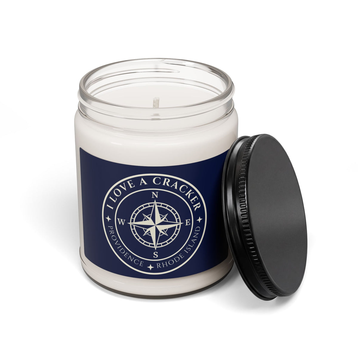 I Love a Cracker Candle | Funny Rhode Island Gift | Coastal New England Soy Candle | Ocean State Home D√©cor | RHORI
