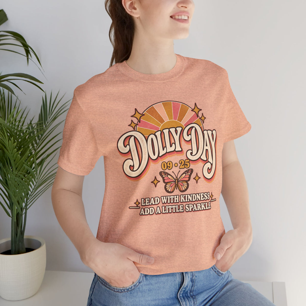 Dolly Day 09•25 Tee – Lead With Kindness, Add a Little Sparkle