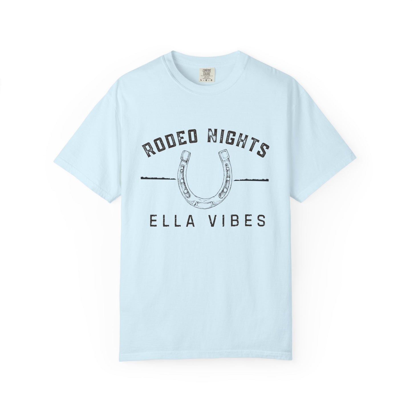 Rodeo Nights Ella Vibes Shirt, Western Cowgirl Tee, Country Concert Shirt, Horseshoe Graphic Tee, Cowboy Rodeo Shirt
